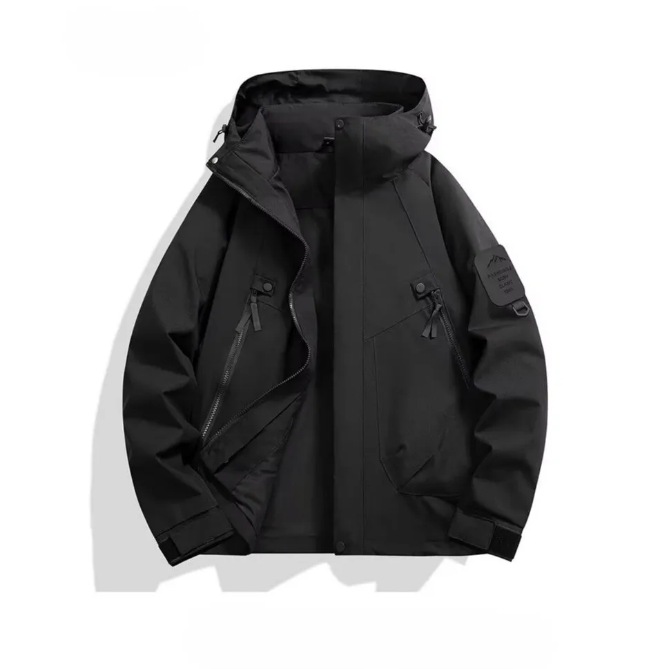 STLF مخصص يندبروف الشتاء على الجليد سترة الرجال الرياضة اليومية وسترة تزلج عادية مقاوم للماء يندبروف مقنعين سترة التزلج #3