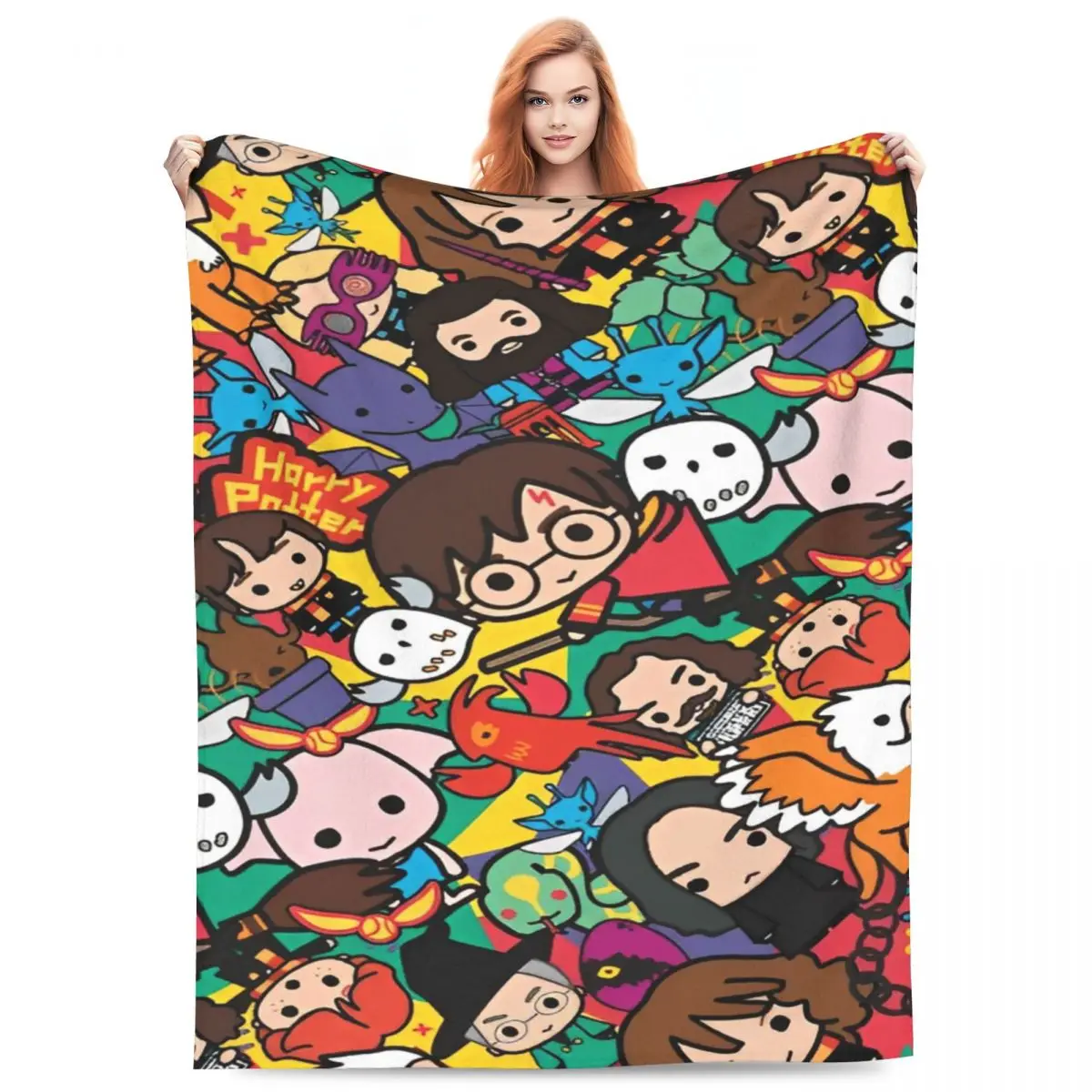 Harrys Potters Magic School Merch Blanket Anime Blankets Amazing Gifts