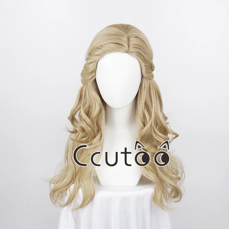 Blonde Synthetic Hair Cosplay Wig Movie Wicked Glinda Cosplay Wig Costume Adult Women Halloween Role play Wig For Carvinal