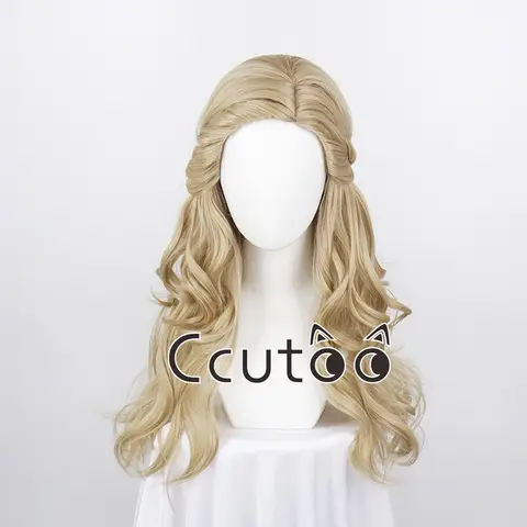금발 합성 머리 코스프레 가발 영화 사악한 Glinda 코스프레 가발 의상 성인 여성 할로윈 역할 놀이 가발 Carvinal Best5 금발 합성 머리 코스프레 가발 영화 사악한 Glinda 코스프레 가발 의상 성인 여성 할로윈 역할 놀이 가발 Carvinal Best5