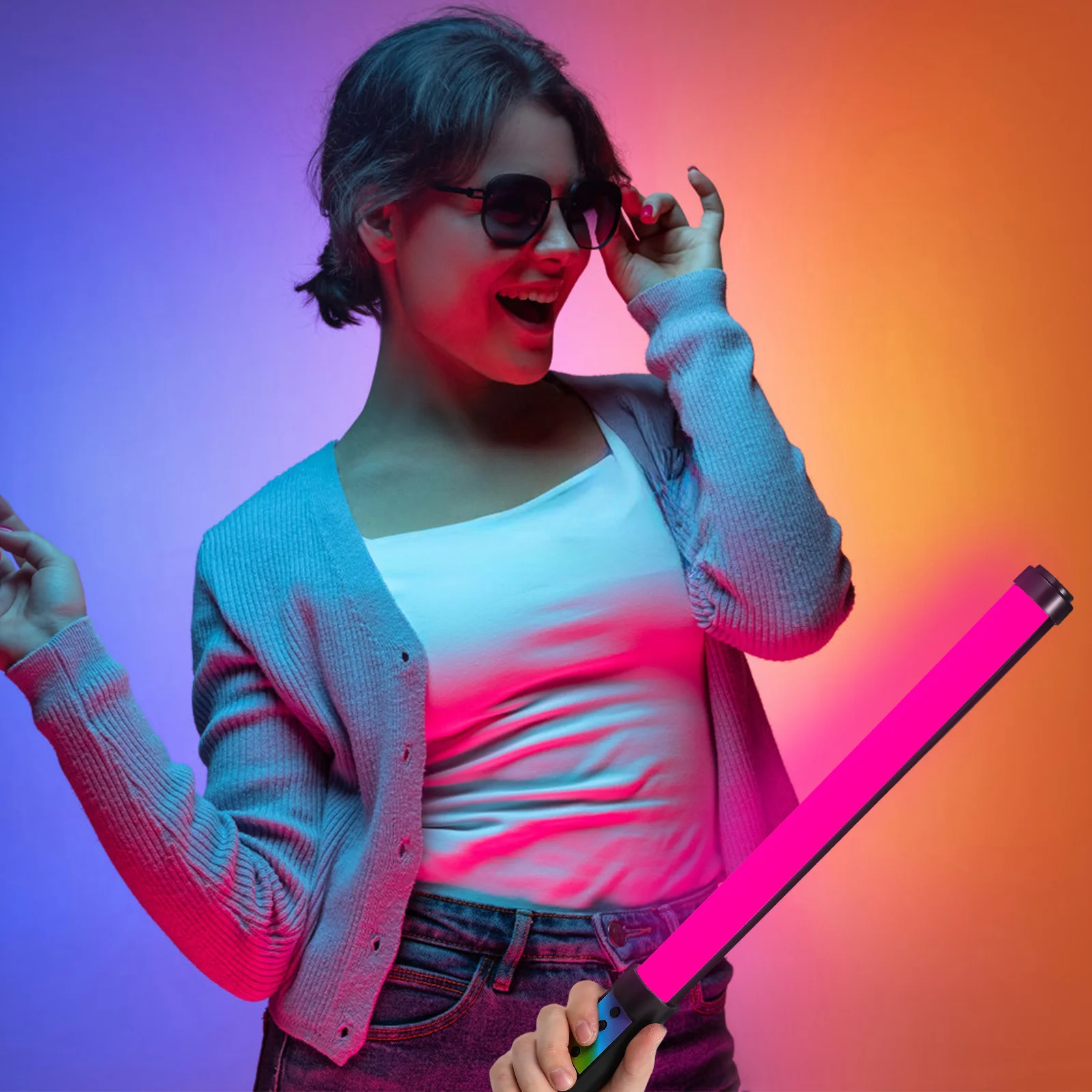

Light Wand Portable Rgb Fill Light Dimming for Filming Photography Video Recording Live Streaming Lighting
