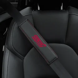 Per Subaru Impreza Legacy WRX STI BRZ Forester Levorg XV Outback 1pc pelle bovina interni auto cintura di sicurezza protezione accessori della copertura