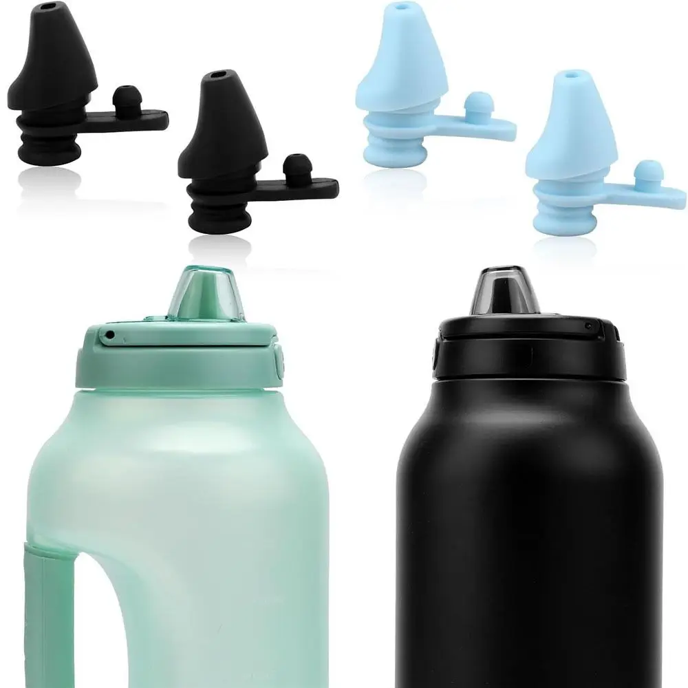 2Pcs Soft Water Bottle Silicone Mouthpiece Silicone Replacement Water Bottle Bite Valve Silicone Cap Lid Spout