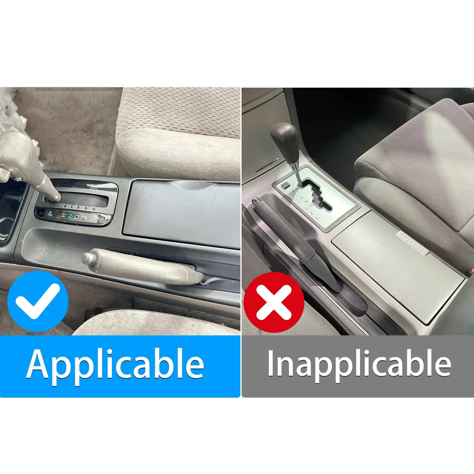 For Toyota Camry XV30 2002-2006 Carbon Fiber Central Control Gear Shift Storage Cup Holder Panel Set Car Accessories Sticker