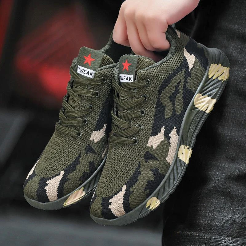 Mesh Camouflage Sneakers Männer tragen widerstands fähige Freizeit schuhe für Männer nicht rutschen Tennis schuhe Outdoor Man Sneakers 2024