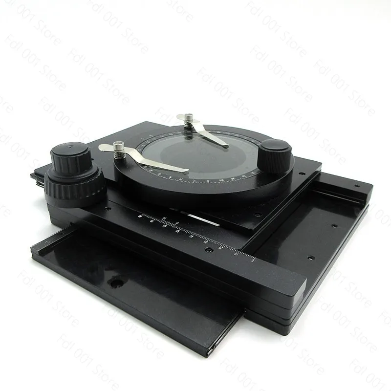 All Metal Microscope Precision Rotating Mobile Platform XYZ Axis Three-Axis Bidirectional Rotating Stage
