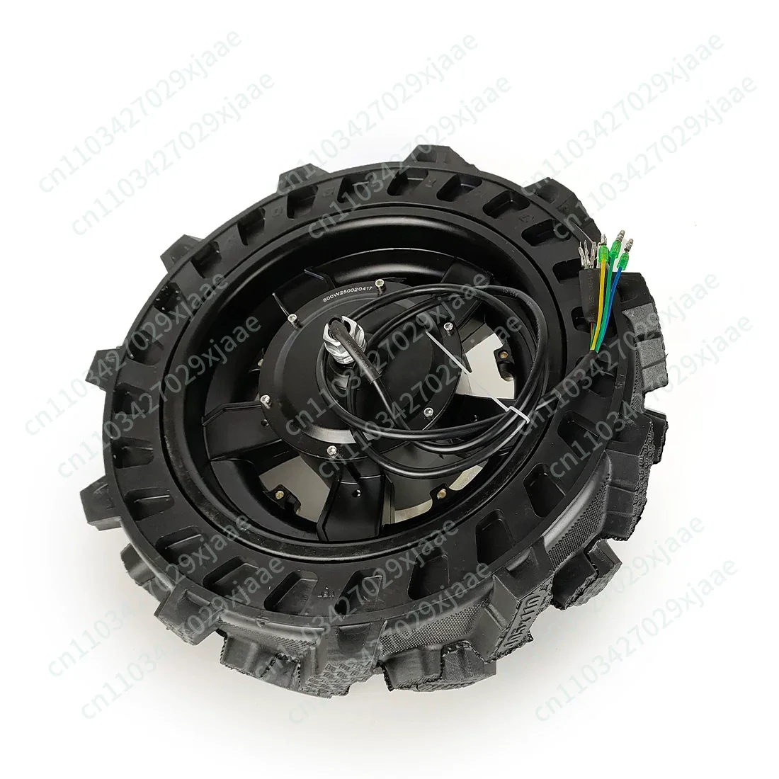 

Tooth speed ratio 1:5 trolley low speed motor wheel agricultural tire 16 inch solid tire steel tooth