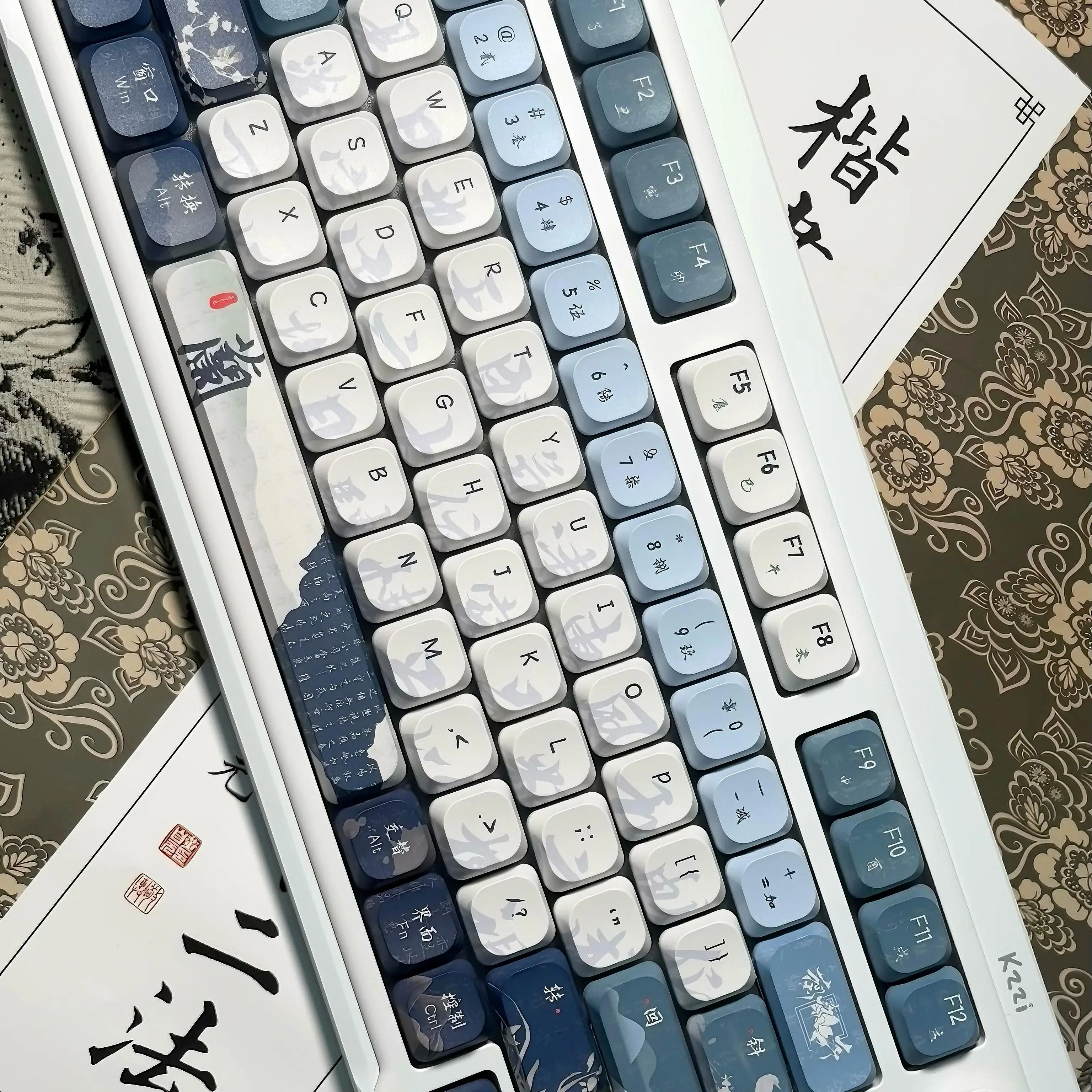 ロープロファイルキーキャップ 120 キー 5 ミリメートル ADA キーキャップダブルショット PBT キーキャップ MX スイッチ 60% 65% 75% ゲーマーメカニカルキーボードキャップ