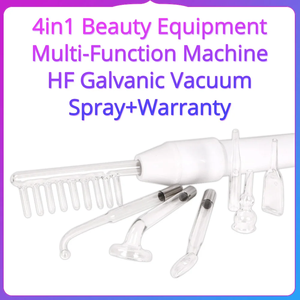 4in1 High Frequency Acne Removal Spray Moisturizing Galvanic Skin Beauty Machine