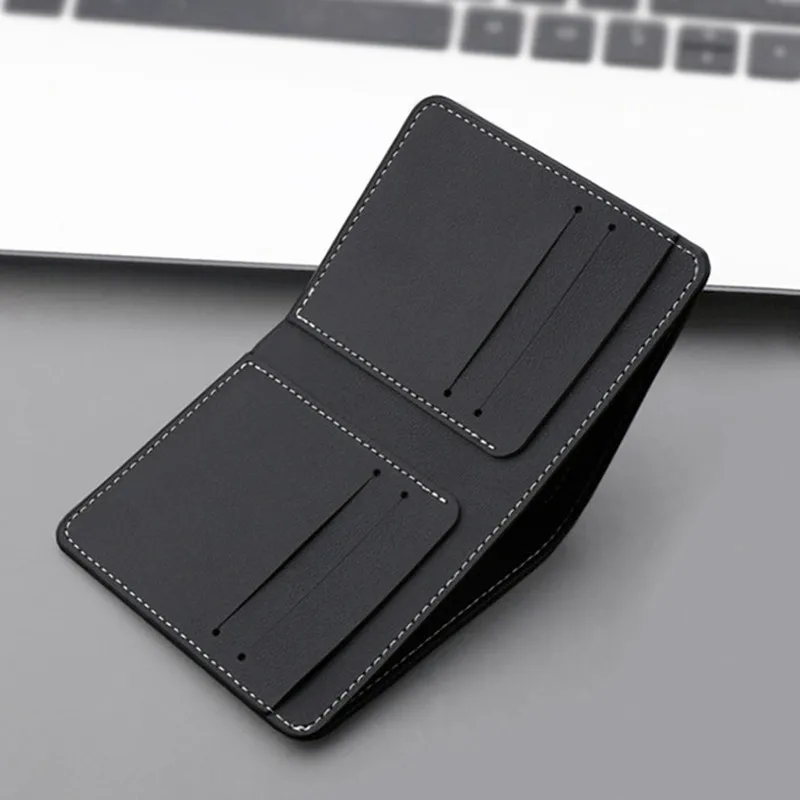 Vertical PU Leather Men Short Wallets Male Zipper Money Bag Coin Purses Business Credit ID Card Case Holder Clip  for RMB