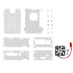 Carcasa transparente para placa de desarrollo de Banana Pi M5, carcasa protectora de acrílico para BPI-M5 Pi