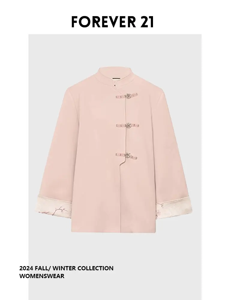 

Новая женская удлиненная куртка-пальто Forever 2 с вышивкой в китайском стиле, ветрозащитная, для весенней повседневной носки...