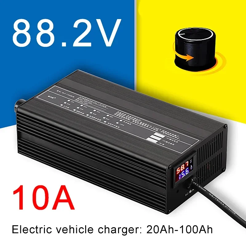 

60V 48V 73V 67.2V 71.4V 58.8V 54.6V Lithium Battery Charger 10A Li-ion Lipo Lifepo4 13S 14S 16S 20S High-power Fast Charger