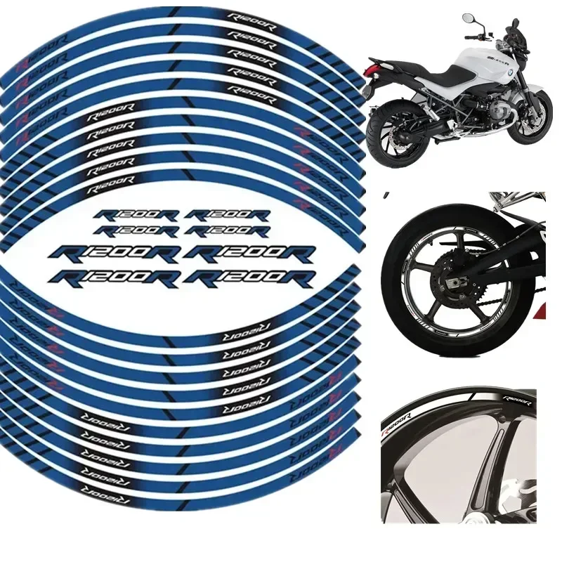 FOR BMW R1200R Motorcycle Parts Contour Wheel Decoration Decal Sticker - 2 MOTO