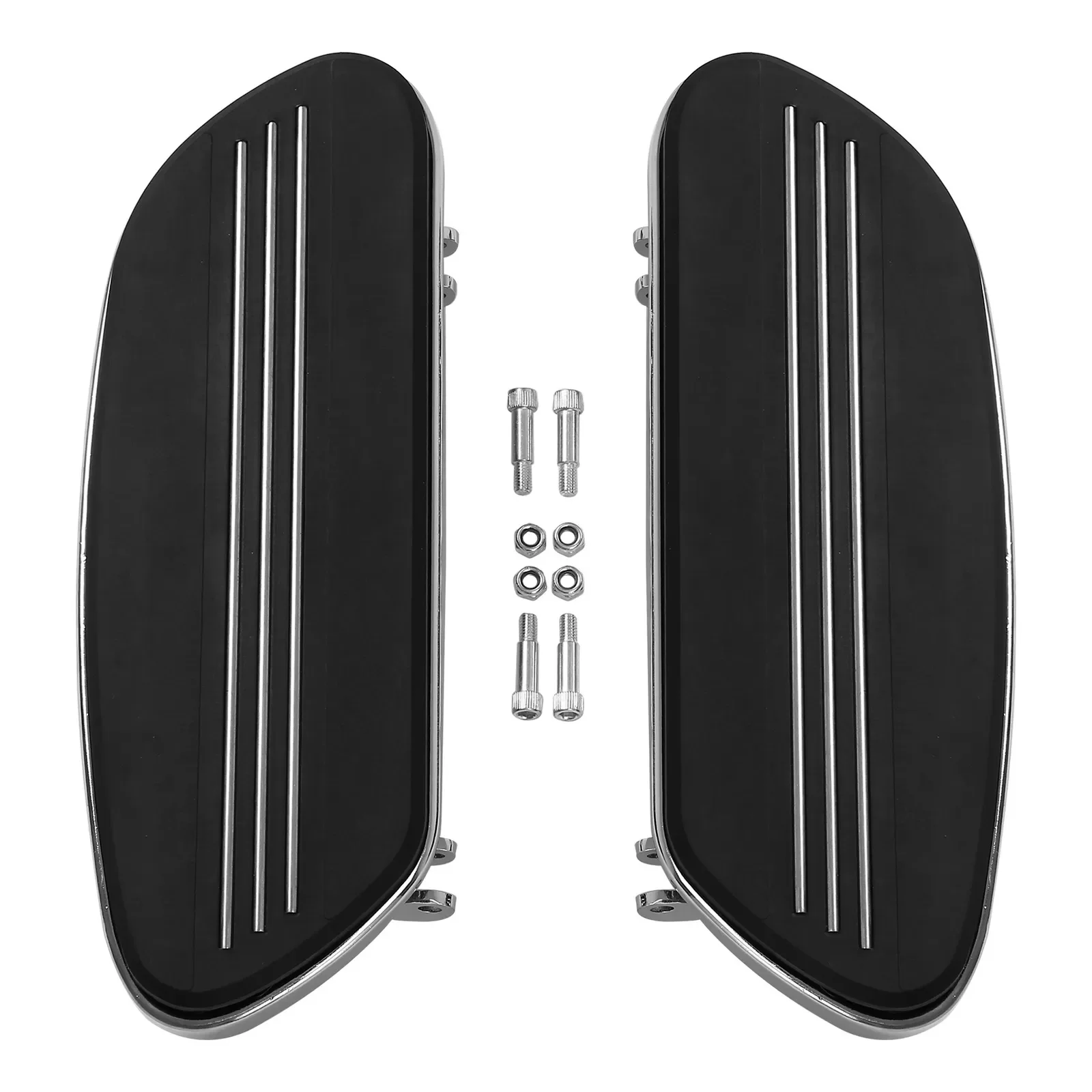 Motorcycle Driver Footboard Floorboard Kit For Harley Touring Street Glide Electra Road Glide 1986-2024