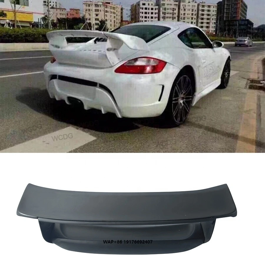 

FRP Rear Spoiler forPorsche 987 Boxster Cayman 2004-2011 TA Style Carbon Fiber Rear Trunk Lip Wing Spoiler Exterior Parts