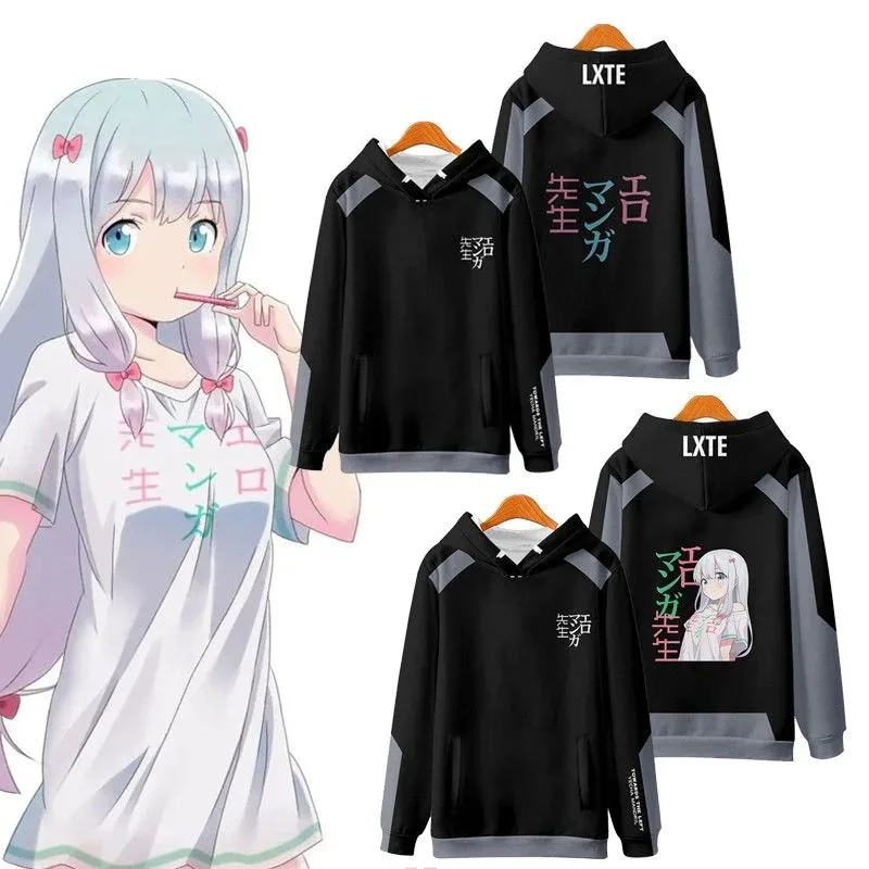 Anime Eromanga Sensei Izumi Sagiri Cosplay Hoodie Graphic Sweatshirt Poleron Hombre Streetwear Unisex Harajuku Tracksuit 2024