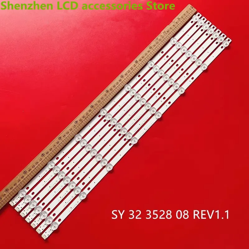 Для 32-дюймовых L32C200E L32F3300B L32F3370B L32F3350E LED32C810DJ 61,5 см 8 светодиодов 100% новая фотоподсветка