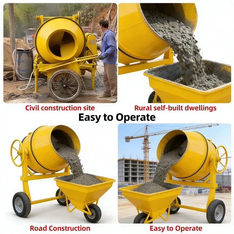 

Heavy Duty 200l Tilting Drum Concrete Mixing Machine Home Diy Projects With Weather Resistant For Professional Contractors Use
