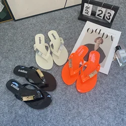 Mini Melissa New Style Tailand Fashion Women Flip-flop Ladies Anti-slip Rubber Slippers Girl EVA Outdoor Beach Slippers
