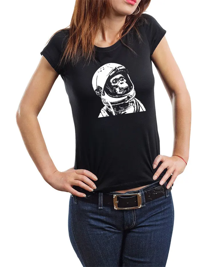 Chimp T Shirt Astronaut Woman Top