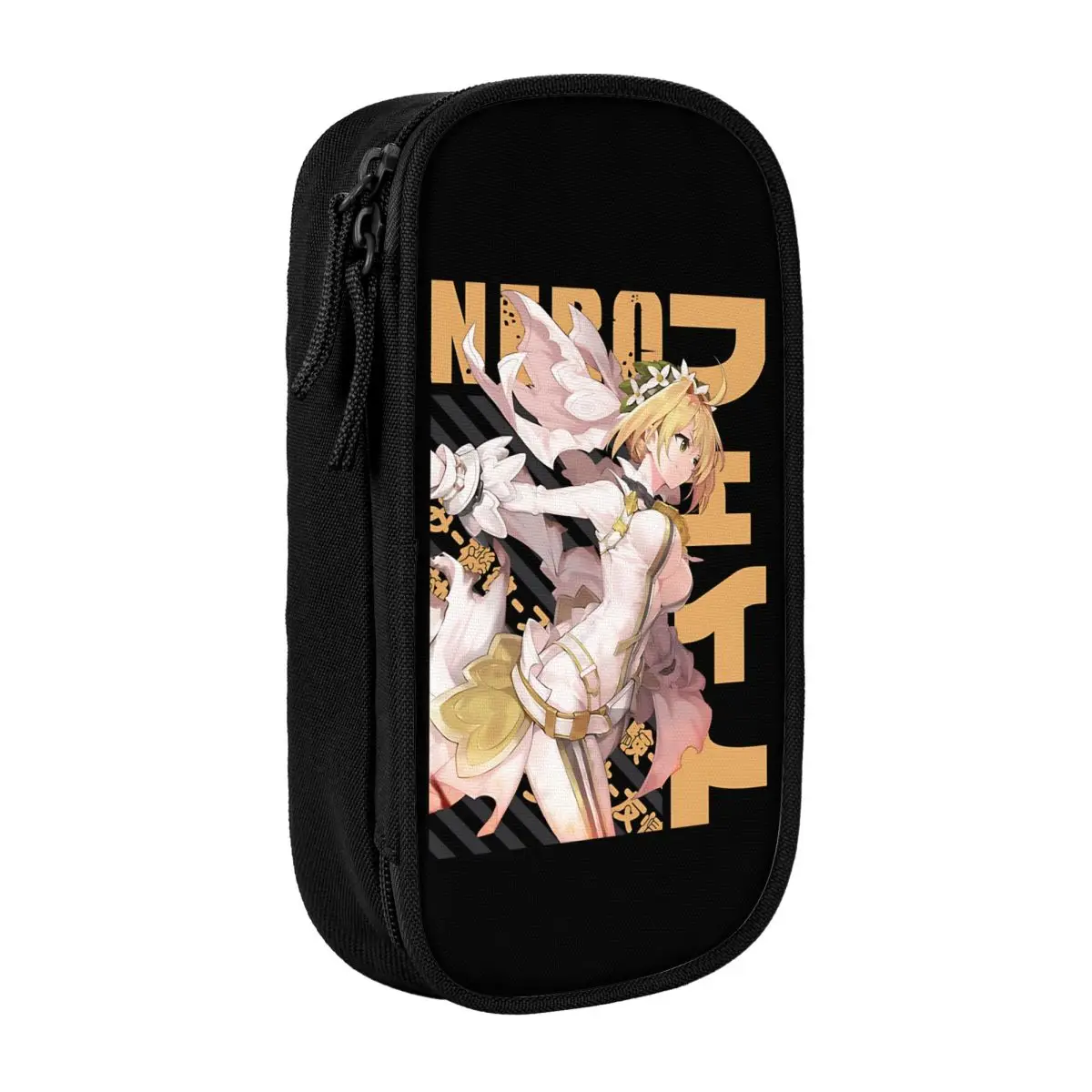 Estuches para lápices Fate Stay Night Nero Claudius, estuches para bolígrafos para niña y niño, bolsa de gran capacidad, suministros escolares, papelería cosmética