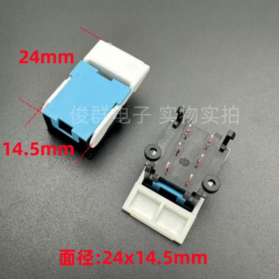Imported telephone switch compression spring, 6-pin intercom doorbell wire retracting, hooking and unhooking, micro-reset button