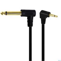 R91A Professional 6.35mm 1/4 In to 3.5mm 1/8 TS Mono Adapter Cable for Audio Devices