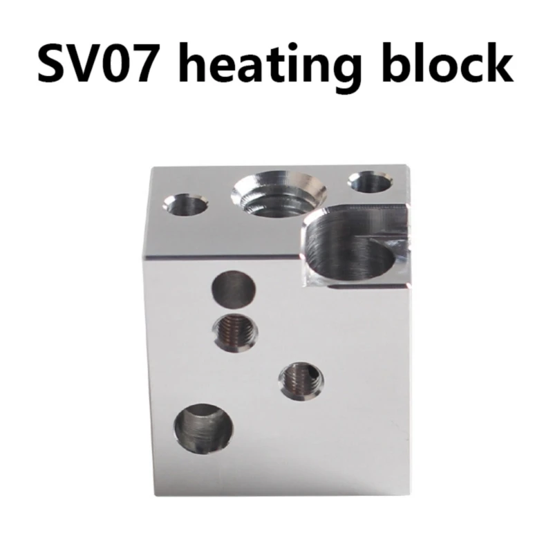 

User Friendly Hotend Heating Block for SV07 3D Printer Extruders, High Durability Metal Heater Block Printer Accessory