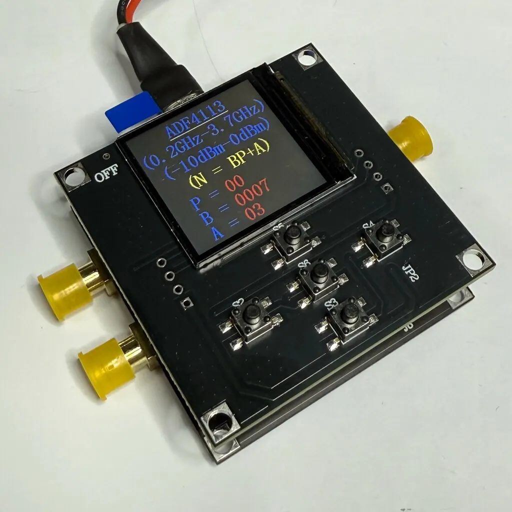 wyd-4113-ユニバーサル周波数スプリッターモジュール周波数分割器、stm32-メインコントロールボード付き-rf-入力-200m-37ghz