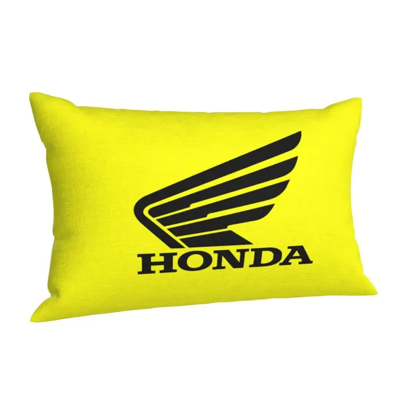 Custom Motorcycle-Hondaes Motor Racing Modern Throw Pillow Cover Cushions Cover for Bed Sofa Rectangle