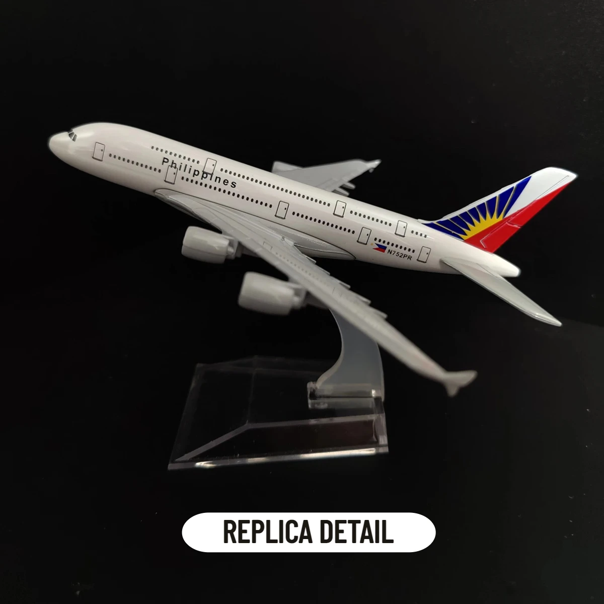 Scale 1:400 Metal Airplane Replica 15cm Philippines Airlines Boeing Airbus Model Diecast Aircraft Miniature Gift for Boy Girl