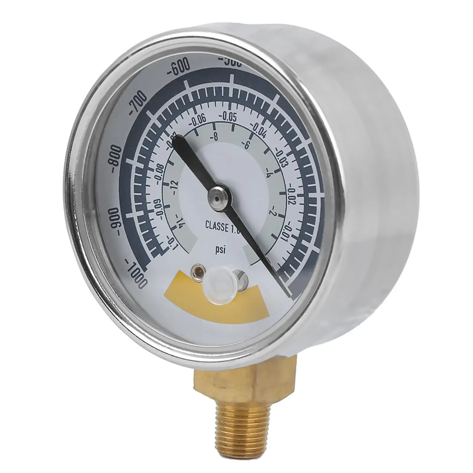 Precision 0-14 PSI Pressure Gauge for vacuum Pump - NPT 1/8 Connector Air Measurement Tool