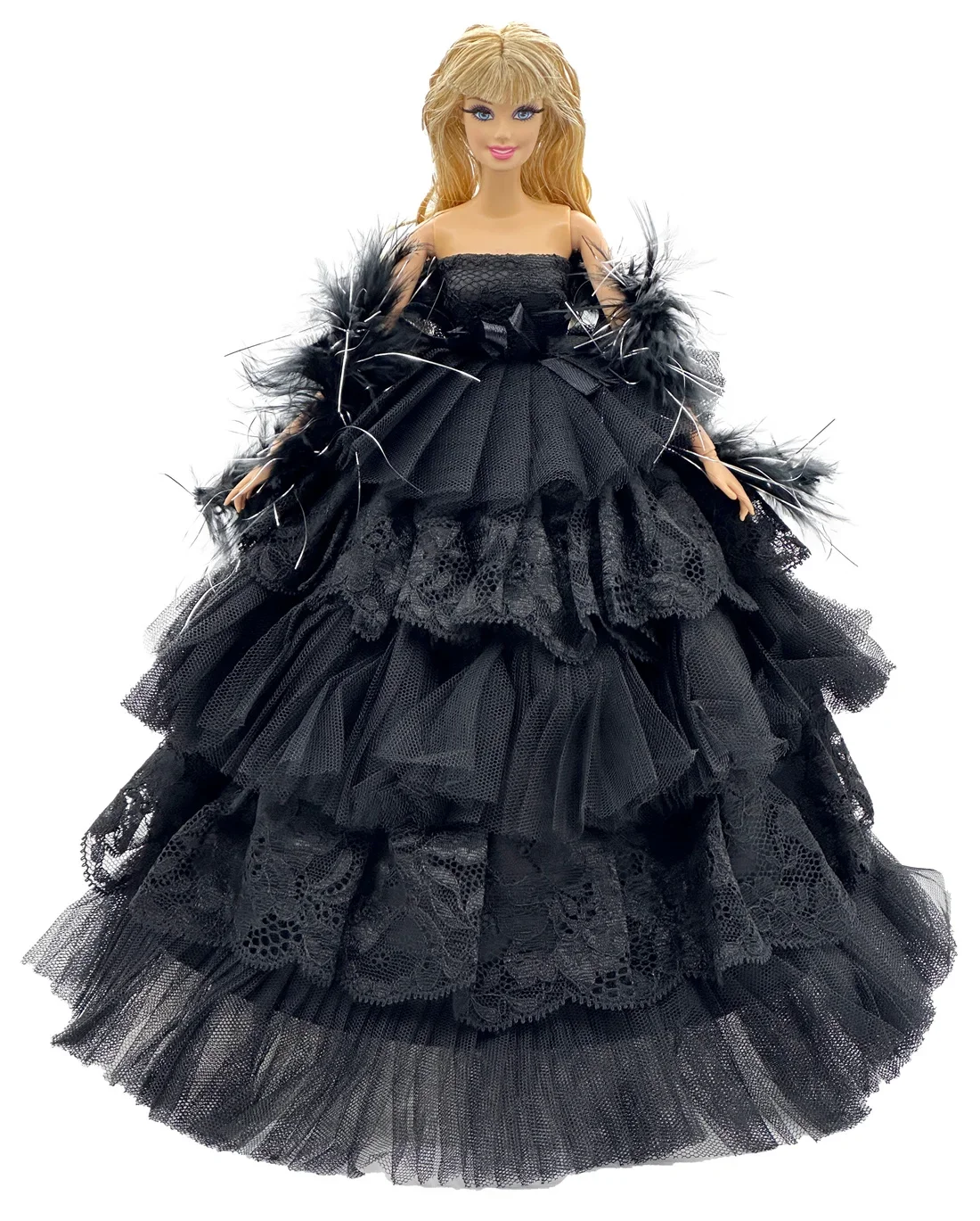 1 Set 1:6 Scale Doll Clothes Doll Accessories Princess Dress + Shoes for 11.5 Inch 30cm Doll Kids or Birthday Gift