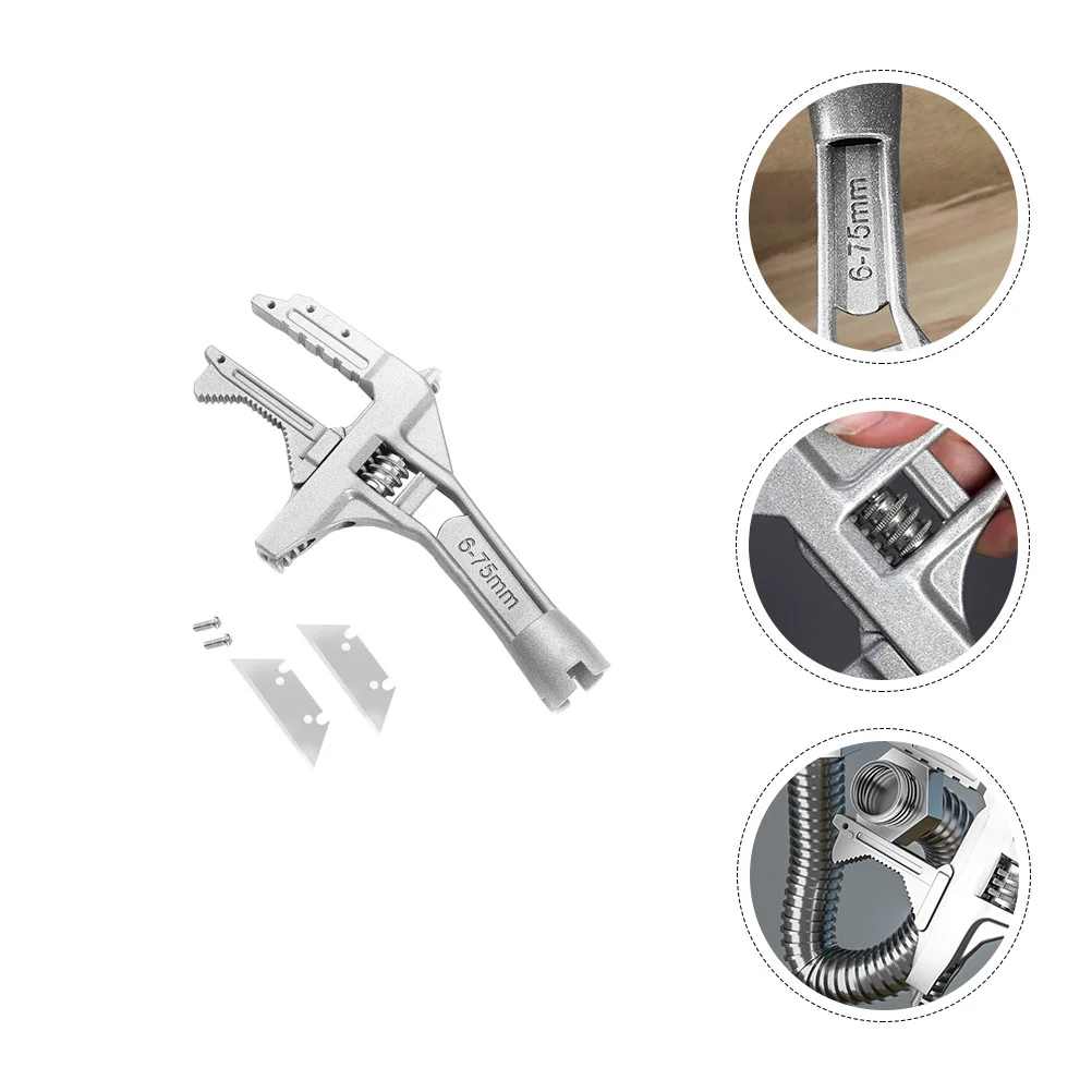 

1Set Multifunctional Bathroom Wrench Durable Faucet Repair Tool Sink Drain Pipe Repair Accessory Multifunctional Bathroom Wrench