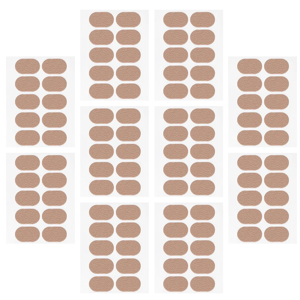 

10 Sheets Durable Invisible Heel Patches Multi-Purpose Foot Care Stickers Anti-Wear Breathable Rear Heel Stickers