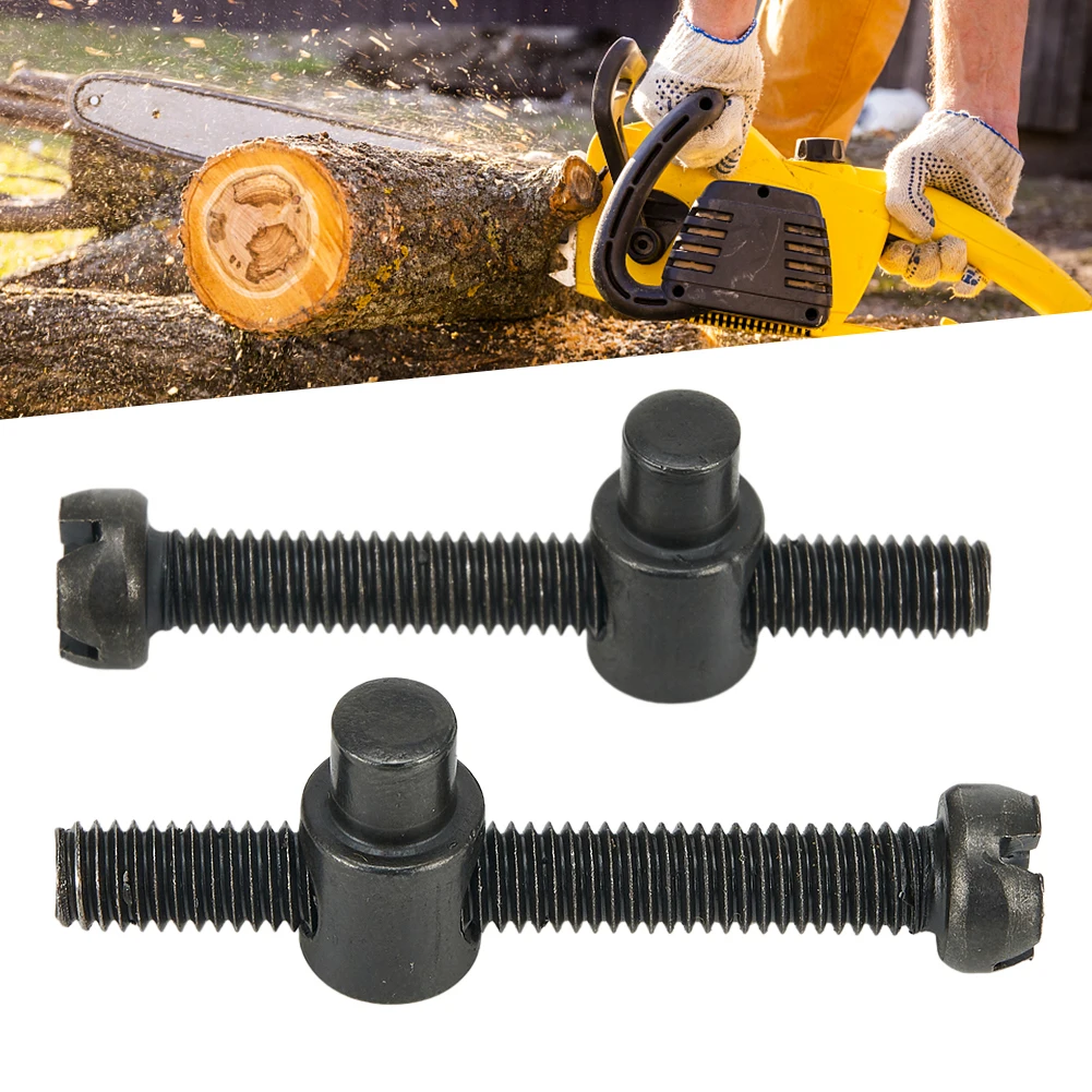 2pcs Bar Chain Adjuster Tensioner Screws Metal For 405 5016 Chainsaw Grass Trimmer Garden Lawn Mower Power Tools Accessories