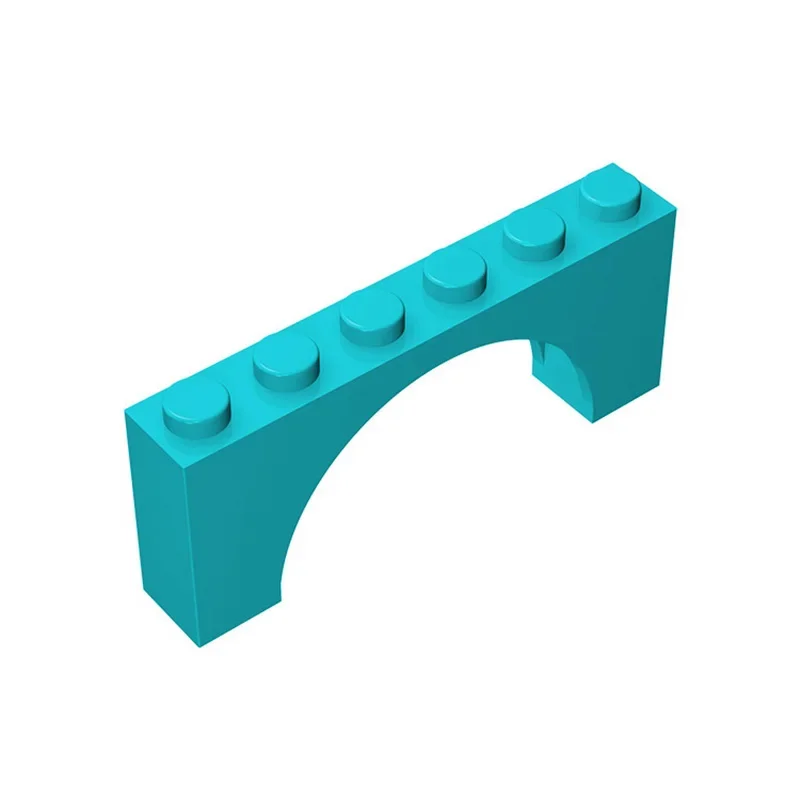 10 stuks MOC Onderdelen 15254 Baksteen Boog 1x6x2 Compatibele Bricks DIY Assmble Bouwstenen