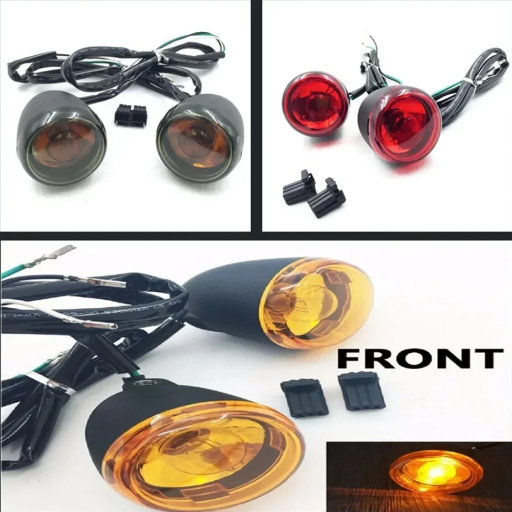 

Motorcycle Front Turn Signal Light Indicator for 1992 and up Harley Sportster XL 883 1200