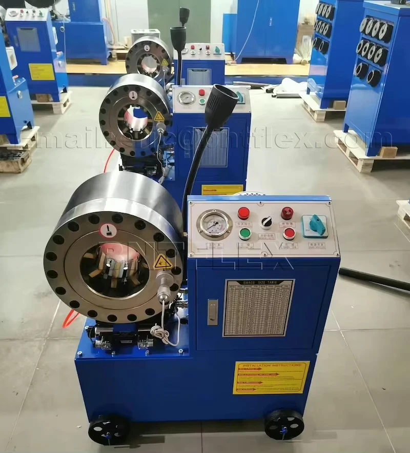 Customized BNT68 High Performance 10pcs Free Dies 1/4-2inch Hose Crimper Hose Crimping Machine