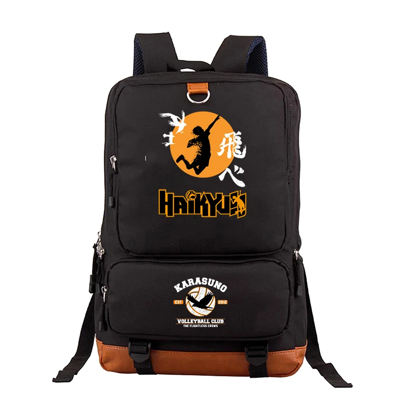 

Anime KAIKYUU Backpack Teenager Large Capacity Schoolbag Laptop Bags Mochila Haikyuu Printed Men Women Fashion Outdoor Bookbag