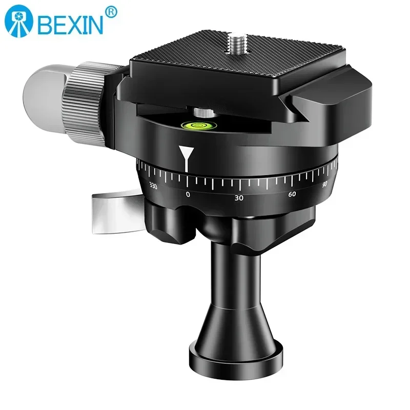 BEXIN SLR Camera Photography Aluminum Alloy Spherical Panoramic Mini Pan Tilt Accessories with Quick Release Plate