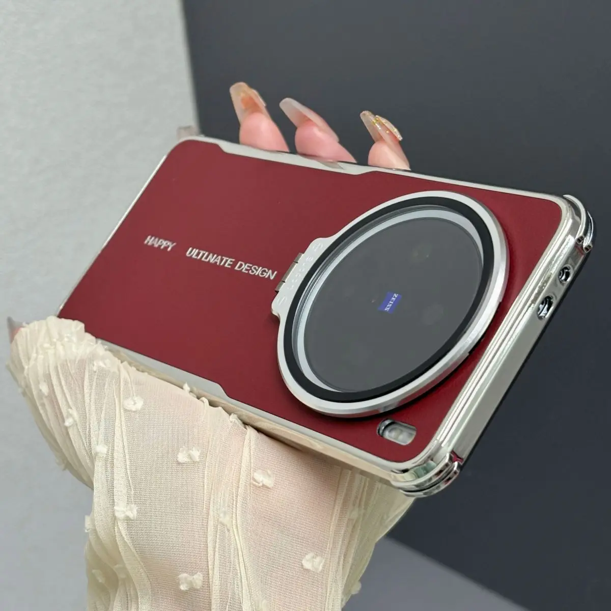 

Case For VIVO X200 Pro MINI Cover Luxury Leather Lens Invisible Bracket Case For VIVO X 200 Pro Shockproof Shell Funda