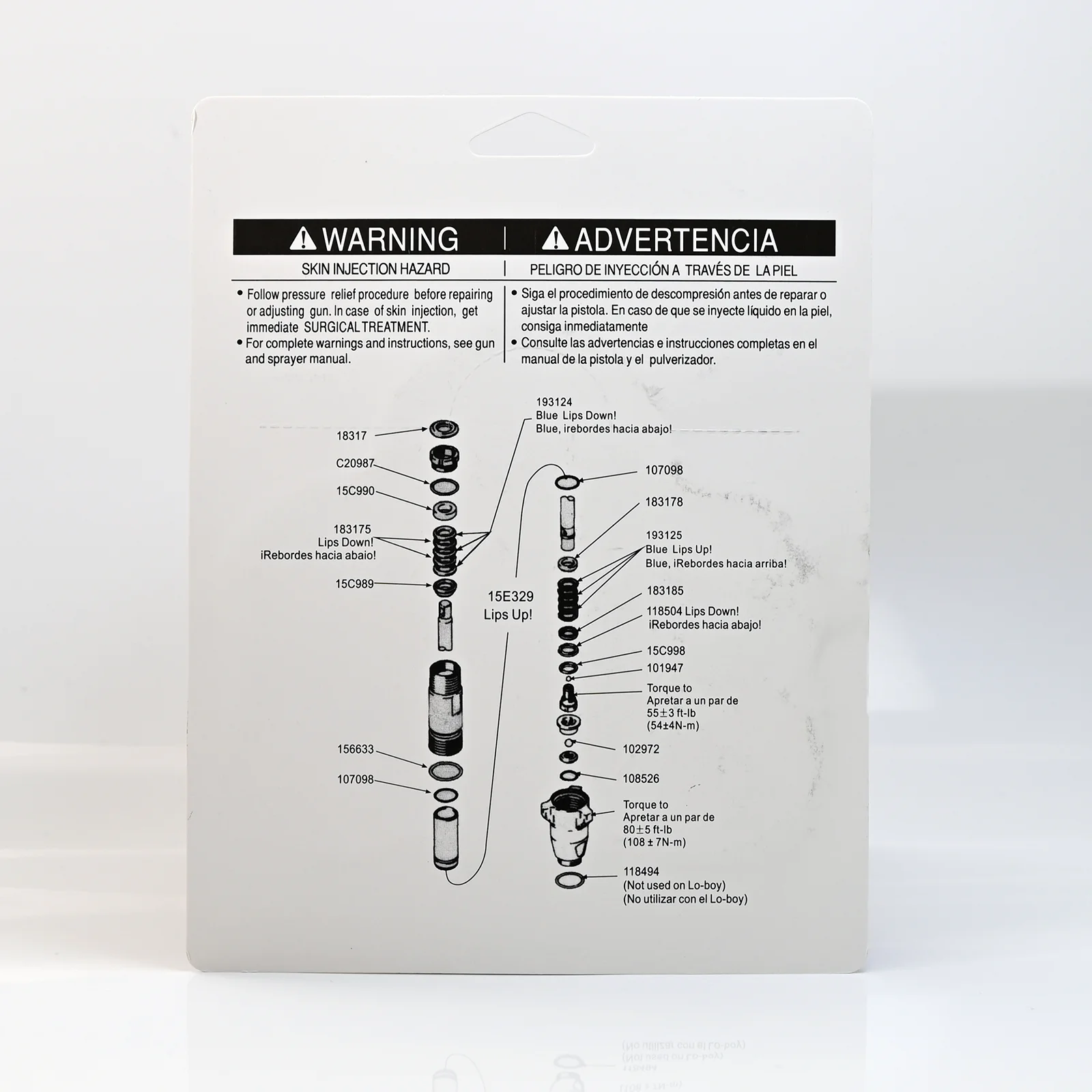 248213 Ersatzteile für Pumpenreparatur-Verpackungsset, kompatibel mit Graco Airless-Farbspritzgeräten 1095 5900 1595 10000