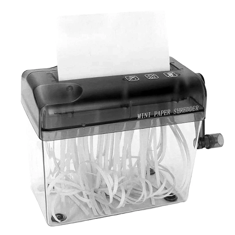 Mini Triturador De Mão Para Documentos, Triturador De Papel Portátil, Ferramenta De Corte Manual, Casa E Escritório Desktop, A6
