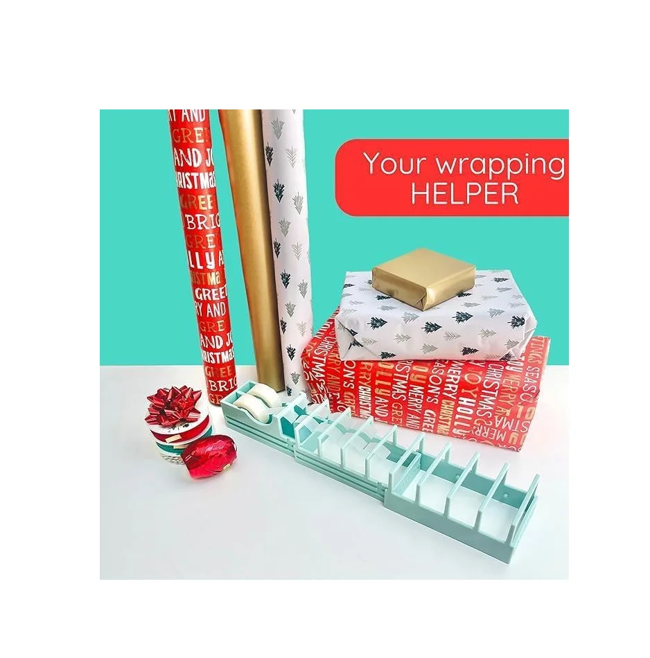 Sturdy Multi-Roll Tape Dispenser - Convenient Cutting Assistant for Packaging, Handmade & Gift Wrapping