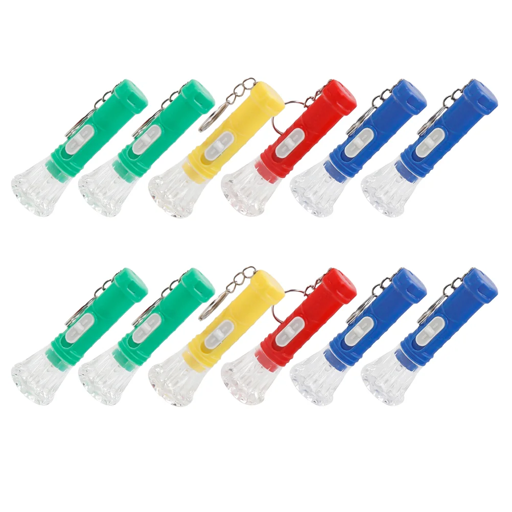 20 Pcs Flashlight Keychain LED Camping Rechargeable Pocket Mini Torch Flashlights Hanging Decor