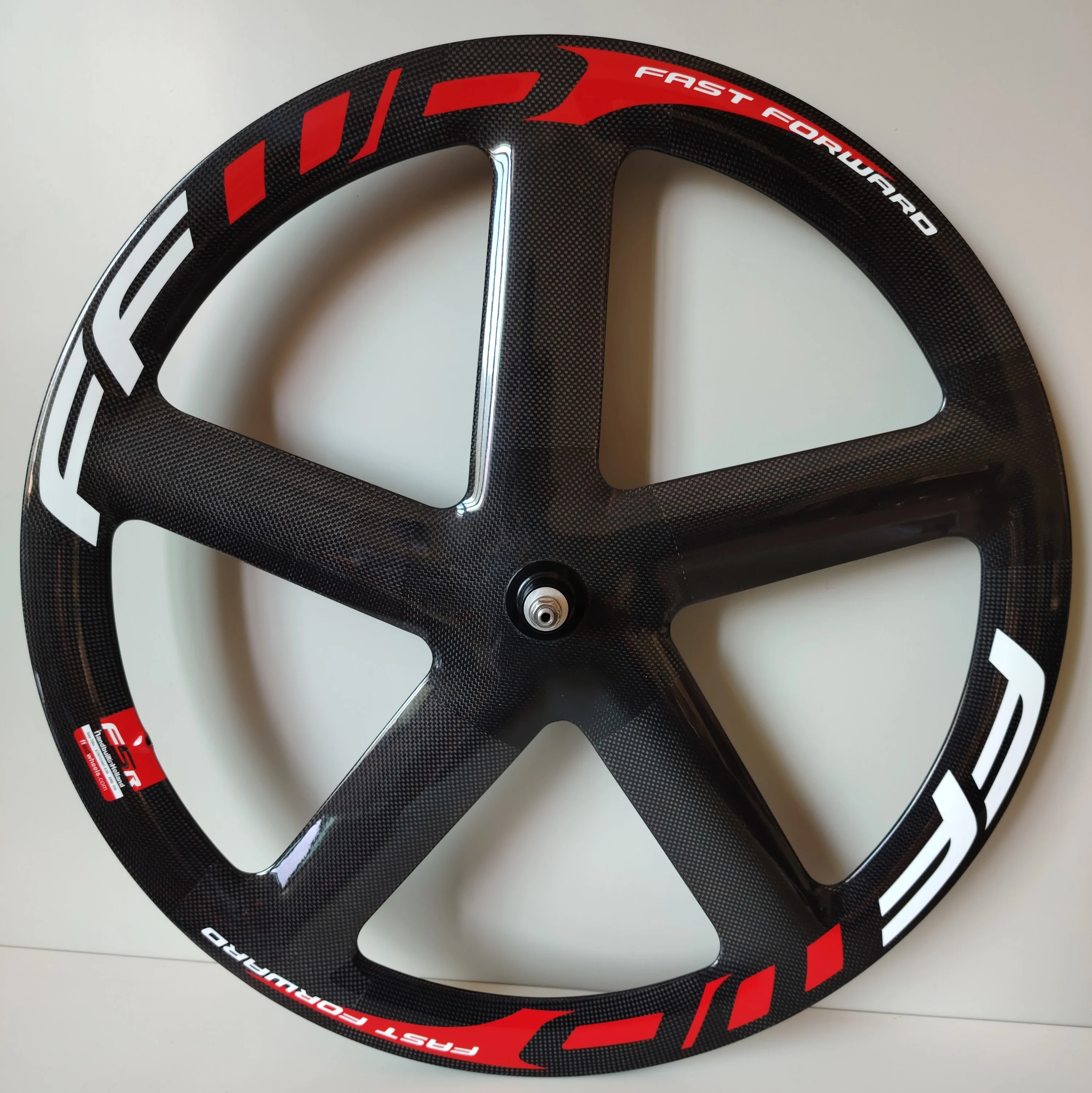 

Carbon 700C TT Road/Track/Fixed gear bike wheelset 5 Spokes 20mm Wide 55mm High 13mm Inner Center Lock 12x100 12x142 Rim Brake