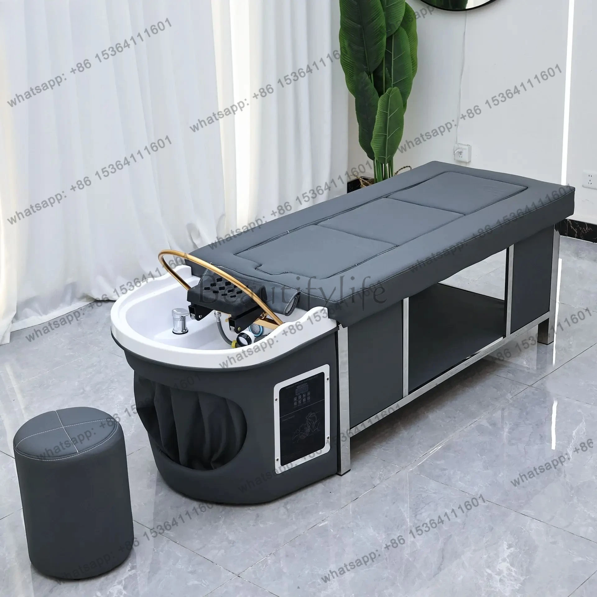 

Intelligent Fully Automatic Smokeless Multifunctional Steaming High-end Hair Washing Bed Water Circulation Health Care