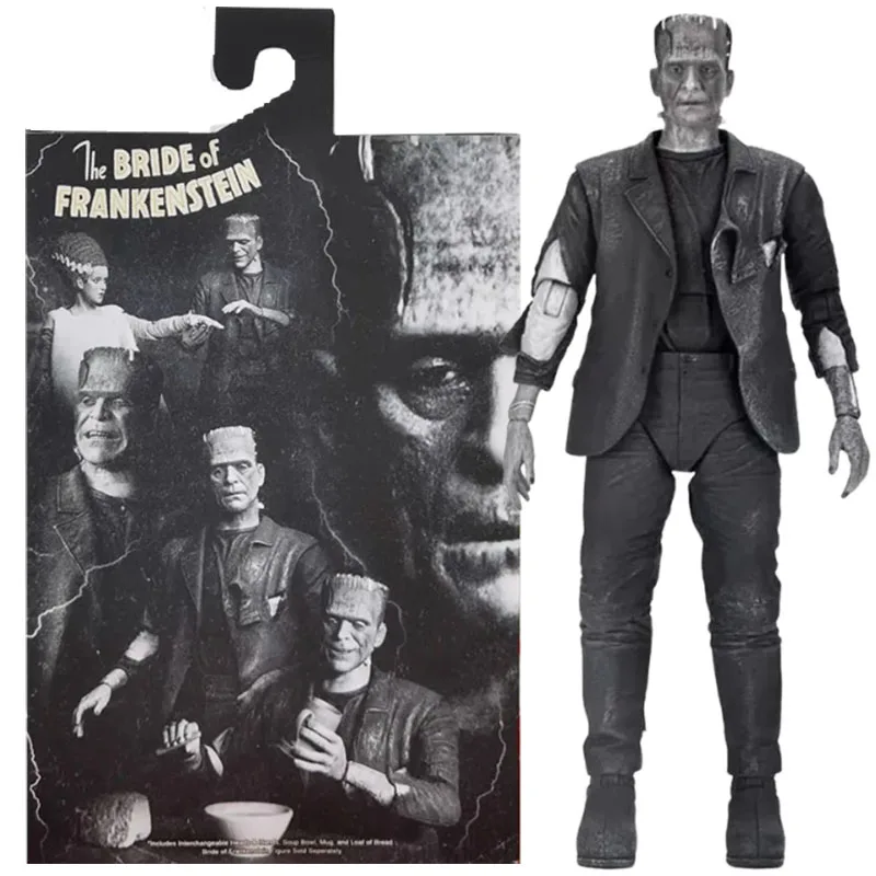 

Универсальная фигурка монстров NECA 04883, черно-белая версия «Невеста Франкенштейна», классическая коллекционная модель из фильма